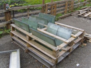 Glass pile