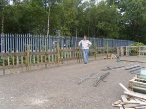 Neil and the fence